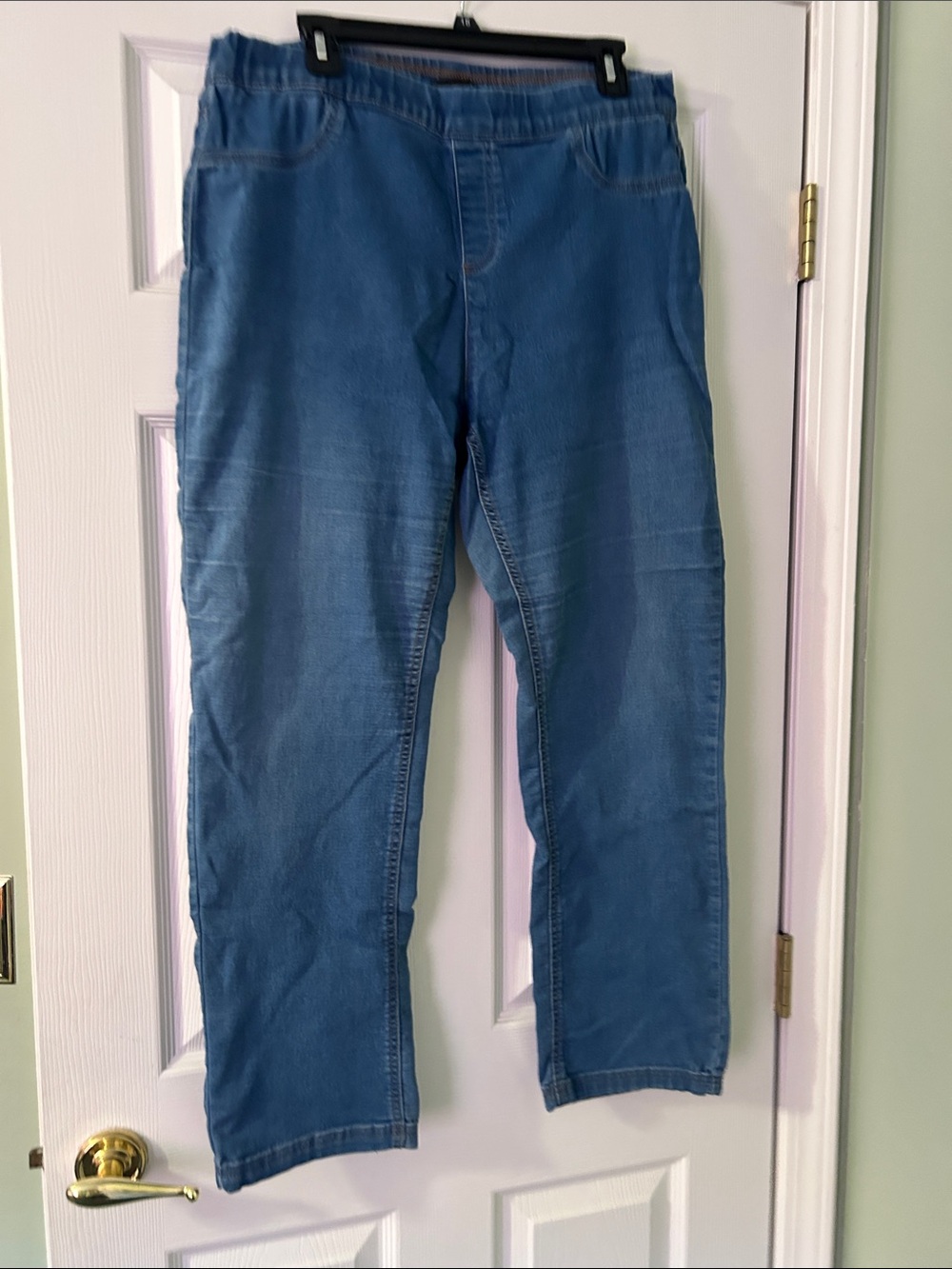 Women’s Blue Elastic Waist Jeans - Classic Comfort